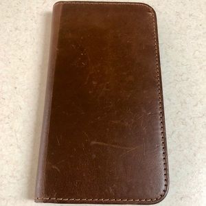 Nomad iPhone X leather folio case